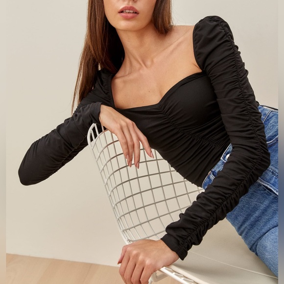 REFORMATION ESRA LONG SLEEVE TOP - Picture 7 of 8